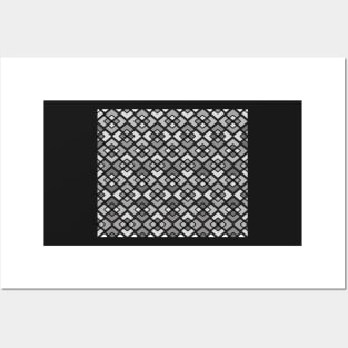 Abstract geometric pattern - gray. Posters and Art